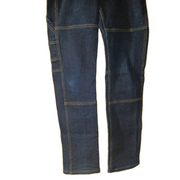 Supply & Demand Dark Wash Exposed Stitching Skinny Jeans Men's Size 34 X 33 - Picture 9 of 9